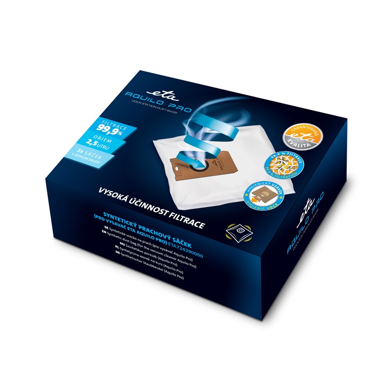 Мішки для пилососа Aquilo PRO ETA Synthetic 7243 00450 ( 3шт)