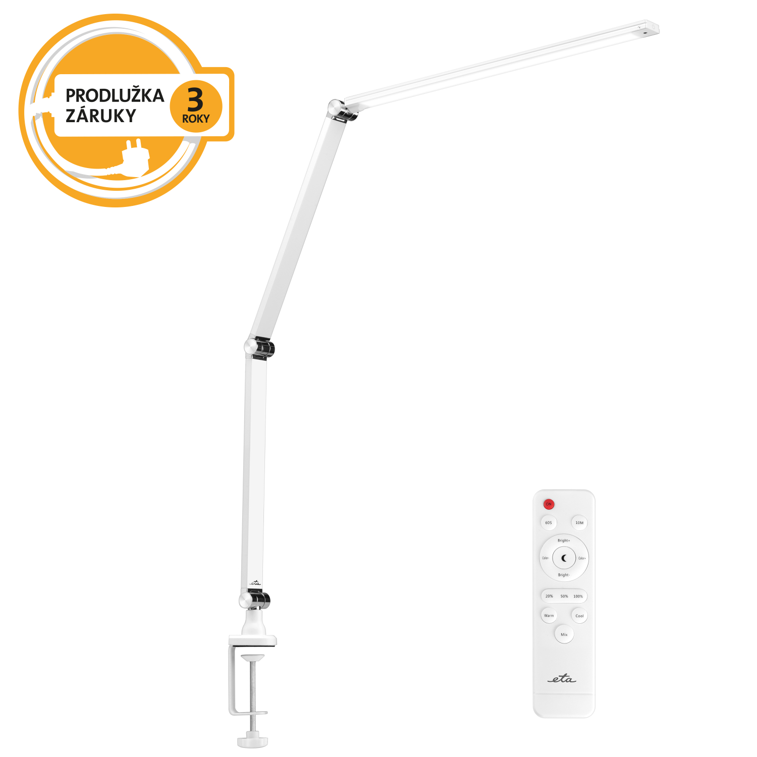 Настільна світлодіодна лампа ETA 2893 90010 біла
