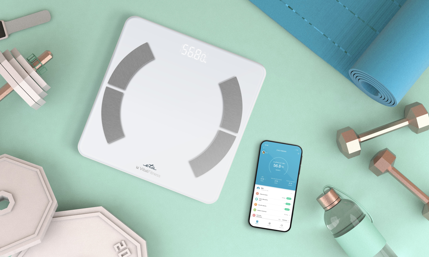 Ваги підлогові ETA Vital Fitness 2779 90000