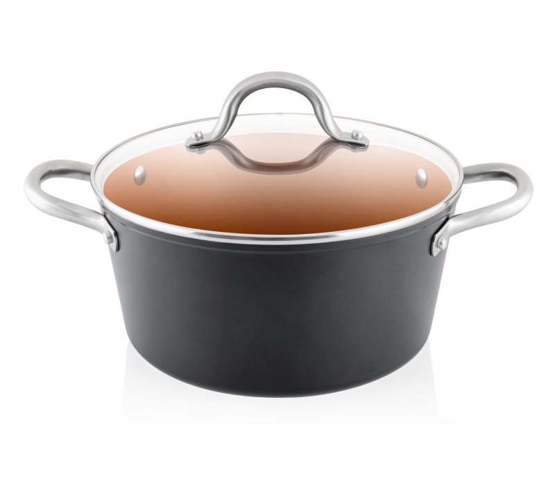 Набір посуду ETA STELLON 6930 90000 (5 предм.) чорний/мідний