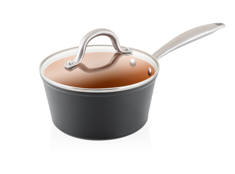 Набір посуду ETA STELLON 6930 90000 (5 предм.) чорний/мідний
