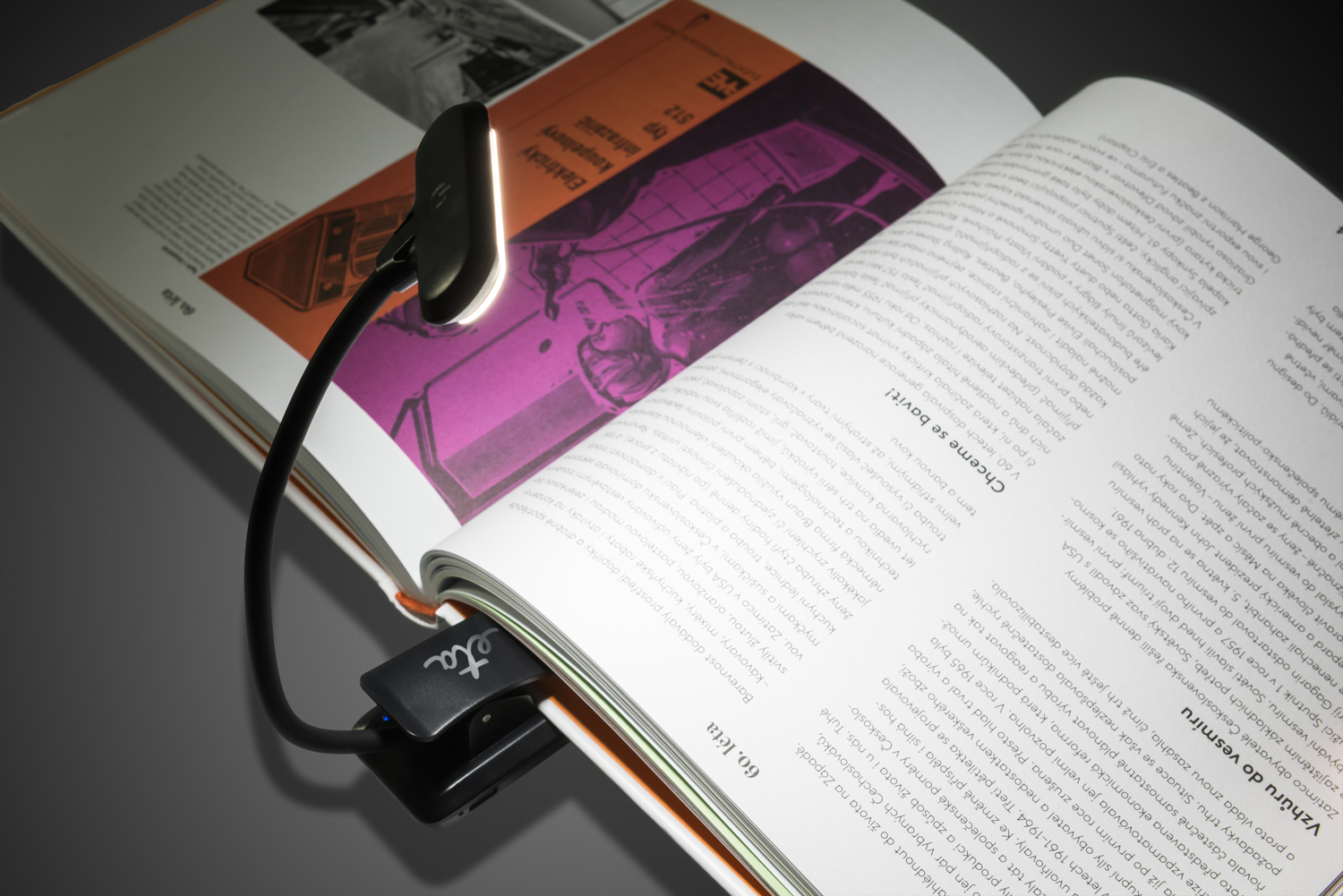 Світлодіодна настільна акумуляторна лампа ETA 089490000 з затискачем